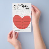 De Apron Shower Wedding Couple Game Card Flyer (Hand)