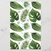 De Apron Tropical Palm Vrijgezellenfeest Game Card Flyer (Achterkant)