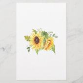 De Apron Vrijgezellenfeest Sunflower Game Card Flyer (Achterkant)