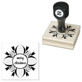 de aquabloom vrolijk kerst rubberen stempel (Gestempeld)