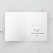 De Ar van de kerstman en het Silhouet van de Boom Feestdagen Kaart (Binnen)