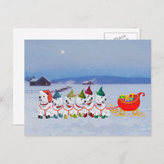 De Ar van Kerstmis Feestdagenkaart (Voorkant / Achterkant)