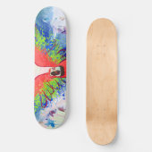 De Ara van de Papegaai van Amazonië Skateboard (Voorkant)