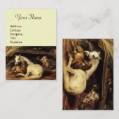 DE ARABISCHE TENT MET HOREN, ANDERE DIEREN, room Visitekaartje (Voorkant / Achterkant)