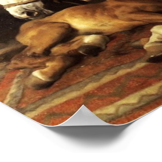 DE ARABISCHE TENT MET HOREN EN ANDERE DIEREN POSTER (Hoek)