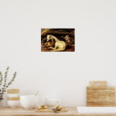 DE ARABISCHE TENT MET HOREN EN ANDERE DIEREN POSTER (Keuken)