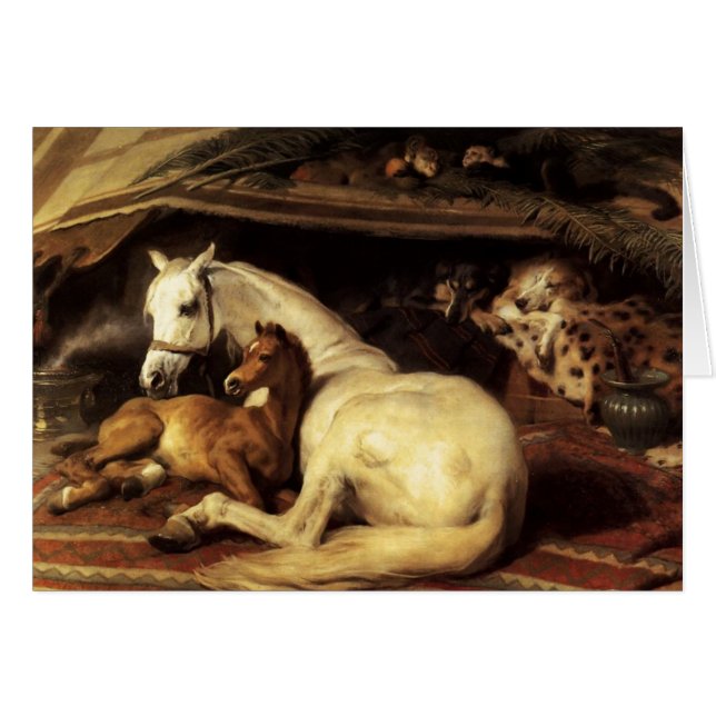 DE ARABISCHE TENT MET HOREN EN DIEREN (Voorkant Horizontaal)