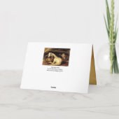 DE ARABISCHE TENT MET HOREN EN DIEREN Moederdag Kaart (Achterkant)