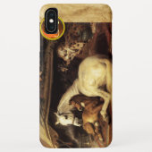 DE ARABISCHE TENT MET HORSE Oranje geagatte monogr Case-Mate iPhone Case (Achterkant)