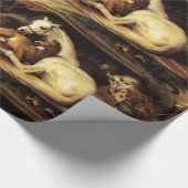 DE ARABISCHE TENT MET PAARDEN,ANDERE DIEREN CADEAUPAPIER (Hoek)