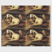 DE ARABISCHE TENT MET PAARDEN,ANDERE DIEREN CADEAUPAPIER (Vlak)