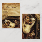 DE ARABISCHE TENT MET PAARDEN ,ANDERE DIEREN PERKA VISITEKAARTJE (Voorkant / Achterkant)