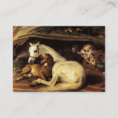 DE ARABISCHE TENT MET PAARDEN ,ANDERE DIEREN PERKA VISITEKAARTJE (Achterkant)