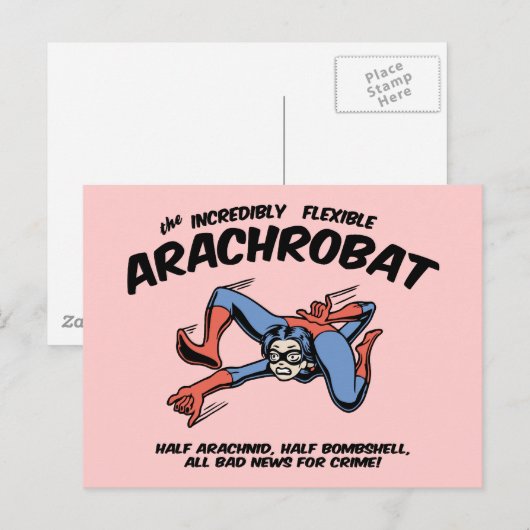 De Arachrobat. Briefkaart (Voorkant / Achterkant)