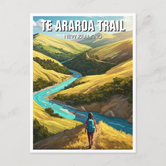 De Araroa Trail reizen Briefkaart (Voorkant)