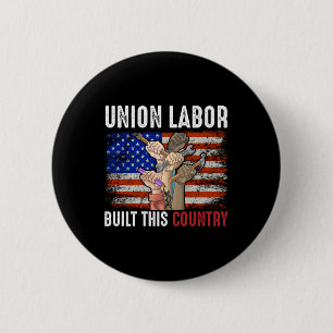 De Arbeid van de Unie bouwt deze Button van het La