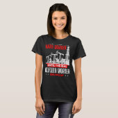De arbeider van het olieplatform tot het echte Sho T-shirt (Voorkant volledig)