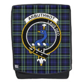 De Arbuthnot Clan Crest Tartan Pset Rugtassen (Voorkant)