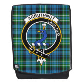 De Arbuthnott Hunting Clan Crest Tartan Pset Rugtassen (Voorkant)