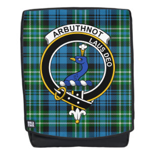 De Arbuthnott Hunting Clan Crest Tartan Pset Rugtassen