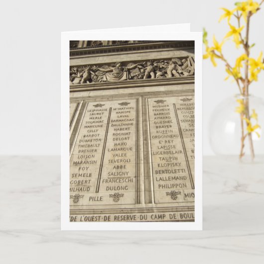 De Arc De Triomphe-herdenkingsplaats, Parijs, Fran Kaart (Gele Bloem)