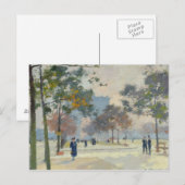 De Arc de Triomphe in het najaar van Parijs Briefkaart (Voorkant / Achterkant)