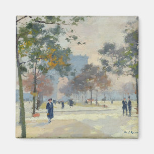 De Arc de Triomphe in het najaar van Parijs Magneet