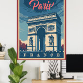 De Arc de Triomphe Vintage Poster (Thuiskantoor)