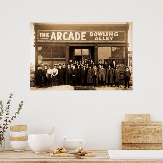 De Arcade Bowling Alley Poster (Keuken)
