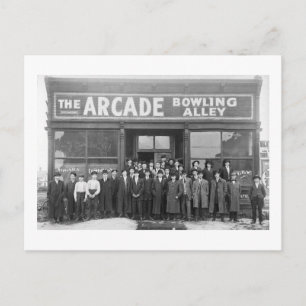 De Arcade Bowling Alley  Saloon Briefkaart