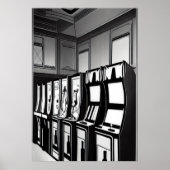 De arcadezaal | AI Art Poster (Voorkant)