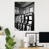 De arcadezaal | AI Art Poster (Thuiskantoor)