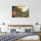 De Arcadiaanse herders Canvas Afdruk (Insitu (Slaapkamer))