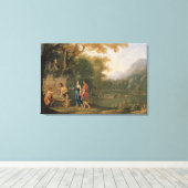 De Arcadiaanse herders Canvas Afdruk (Insitu (Houten vloer))