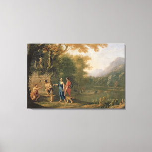 De Arcadiaanse herders Canvas Afdruk