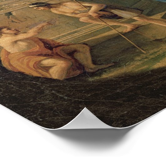 De Arcadiaanse herders Poster (Hoek)