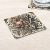 De Arcane Apex – Mythische Bloemen Kartonnen Onderzetters (Schuin)