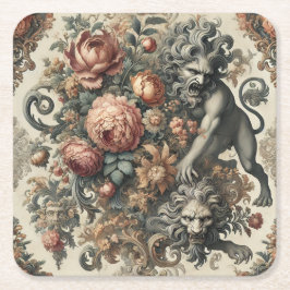 De Arcane Apex – Mythische Bloemen Kartonnen Onderzetters