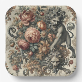 De Arcane Apex – Mythische Bloemen Papieren Bordje