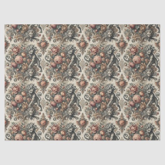 De Arcane Apex – Mythische Bloemen Tissuepapier (Voorkant)