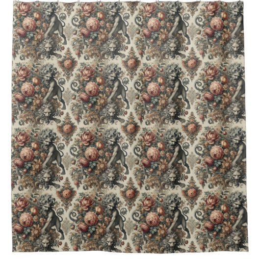 De Arcane Apex – Mythische gotische barok Douchegordijn (Voorkant)