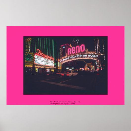 De Arch, het centrum van Reno, Nevada Poster (Voorkant)