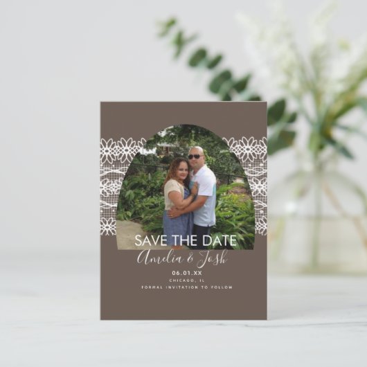 De Arch van de kant sparen de Datum Briefkaart van (Staand voorkant)