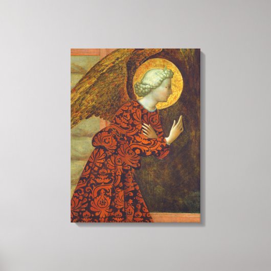De Archangel Gabriel, c. 1430 (temperatuur op het Canvas Afdruk (Voorkant)