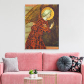 De Archangel Gabriel, c. 1430 (temperatuur op het Canvas Afdruk (Insitu (Woonkamer))