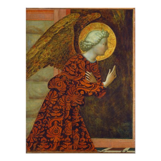 De Archangel Gabriel, c. 1430 (temperatuur op het Perfect Poster (Voorkant)