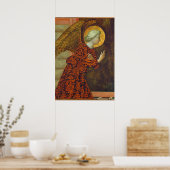 De Archangel Gabriel, c. 1430 (temperatuur op het  Poster (Keuken)