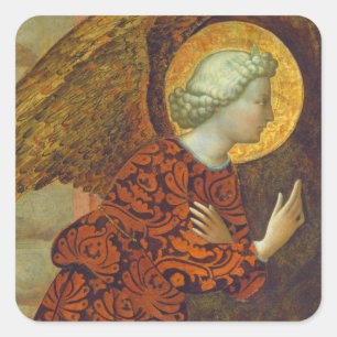De Archangel Gabriel, c. 1430 (temperatuur op het Vierkante Sticker