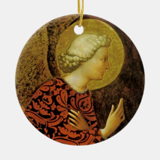 De Archangel Gabriel Keramisch Ornament (Voorkant)