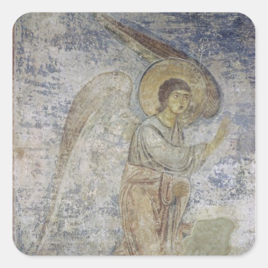 De Archangel Gabriel Vierkante Sticker (Voorkant)